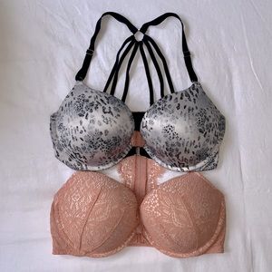 2 Victoria’s Secret Very Sexy Push-up Bras 36D
